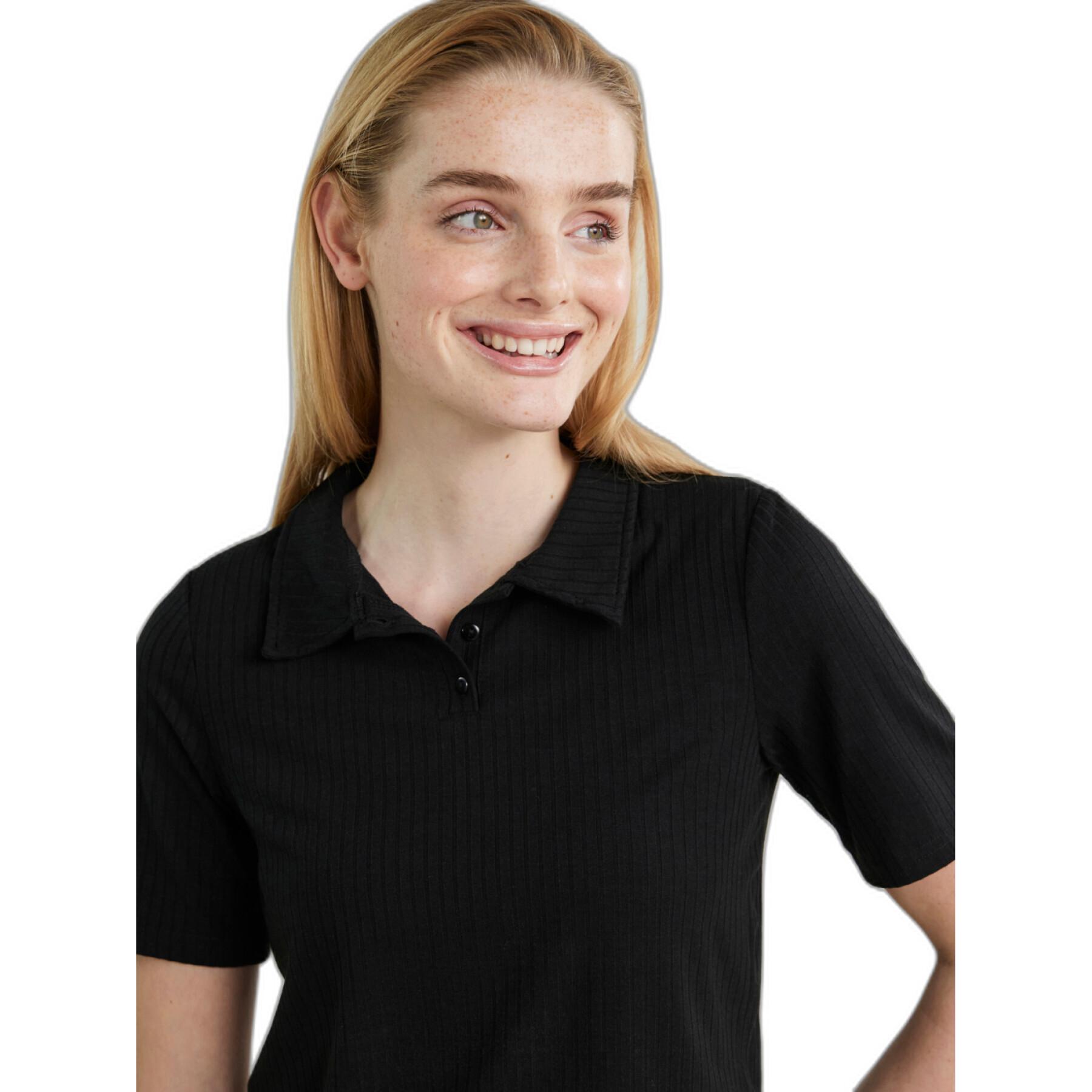 Polo-Shirt mit kurzen Ärmeln, Damen Pieces Kylie