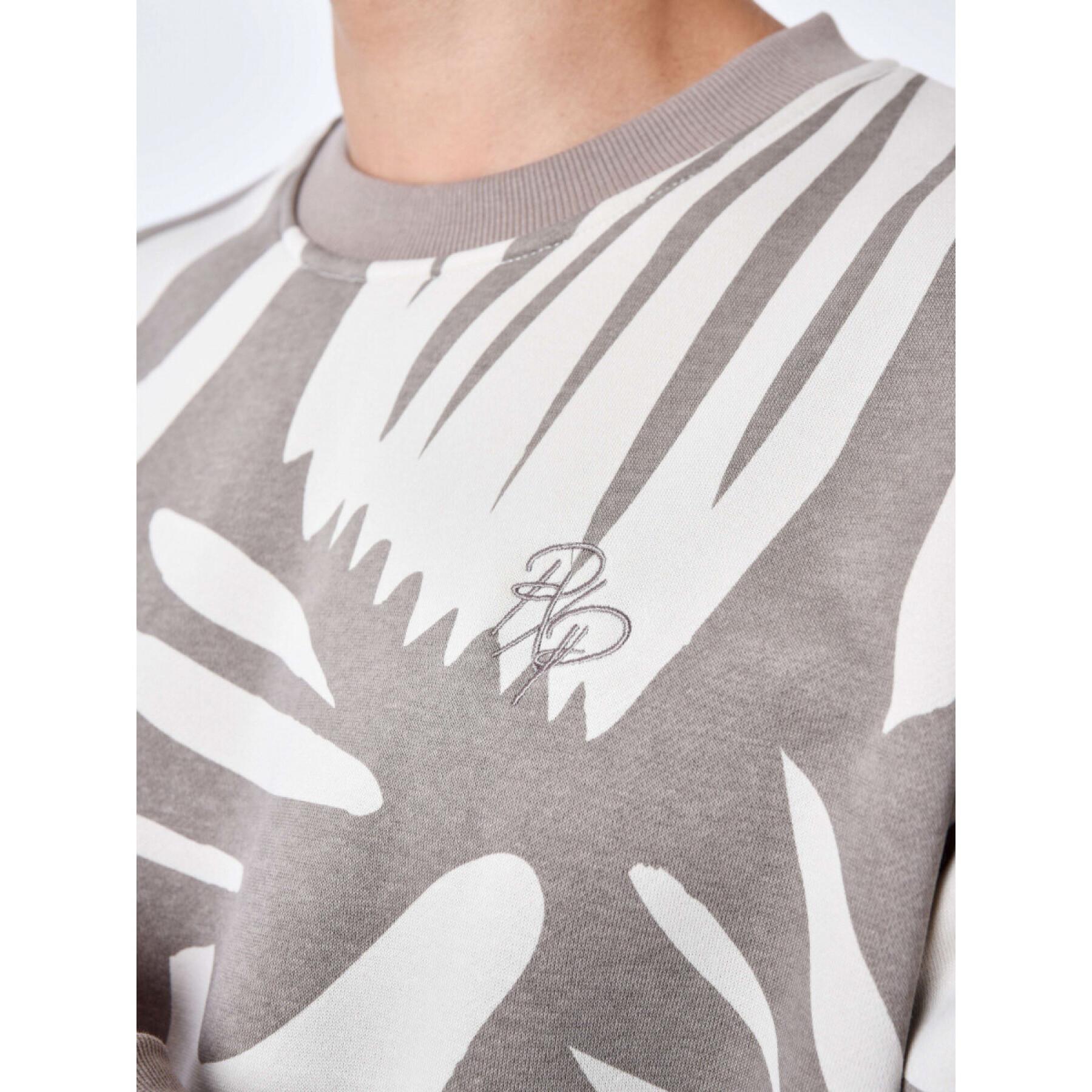 Sweatshirt mit Rundhalsausschnitt und abstraktem Pflanzenmuster Project X Paris