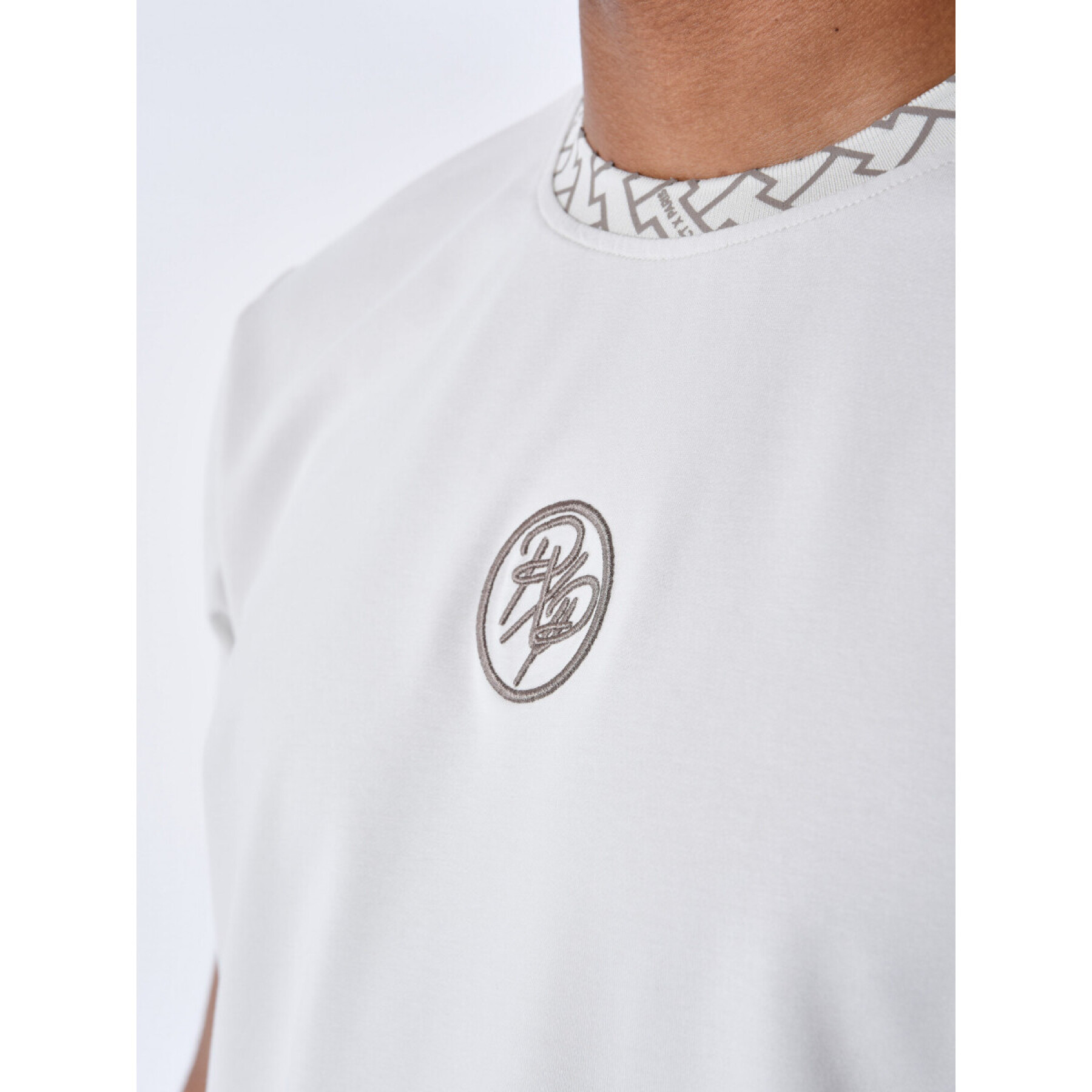 T-Shirt mit gewebten Details Project X Paris Labyrinthe