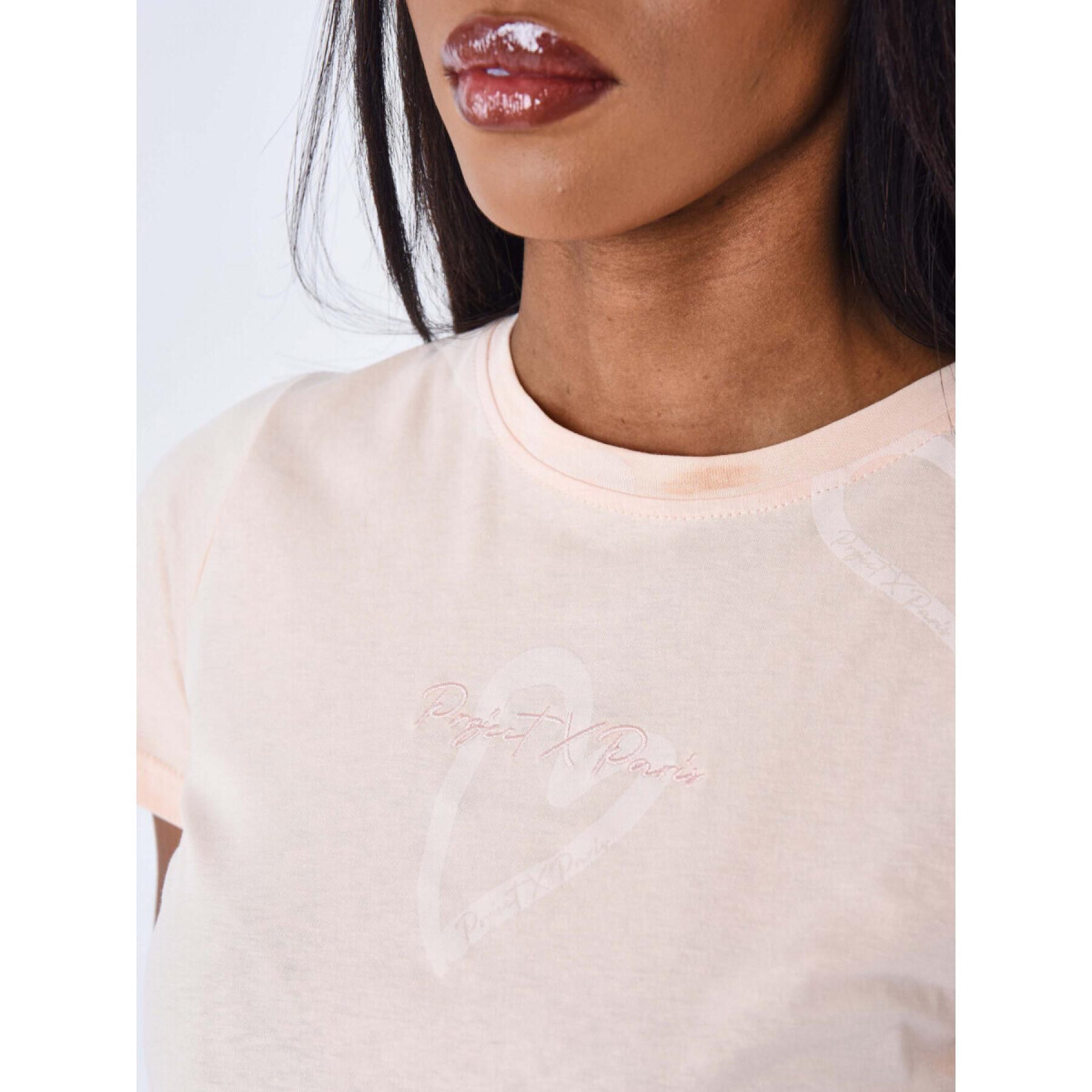T-Shirt mit Herzaufdruck Frau Project X Paris