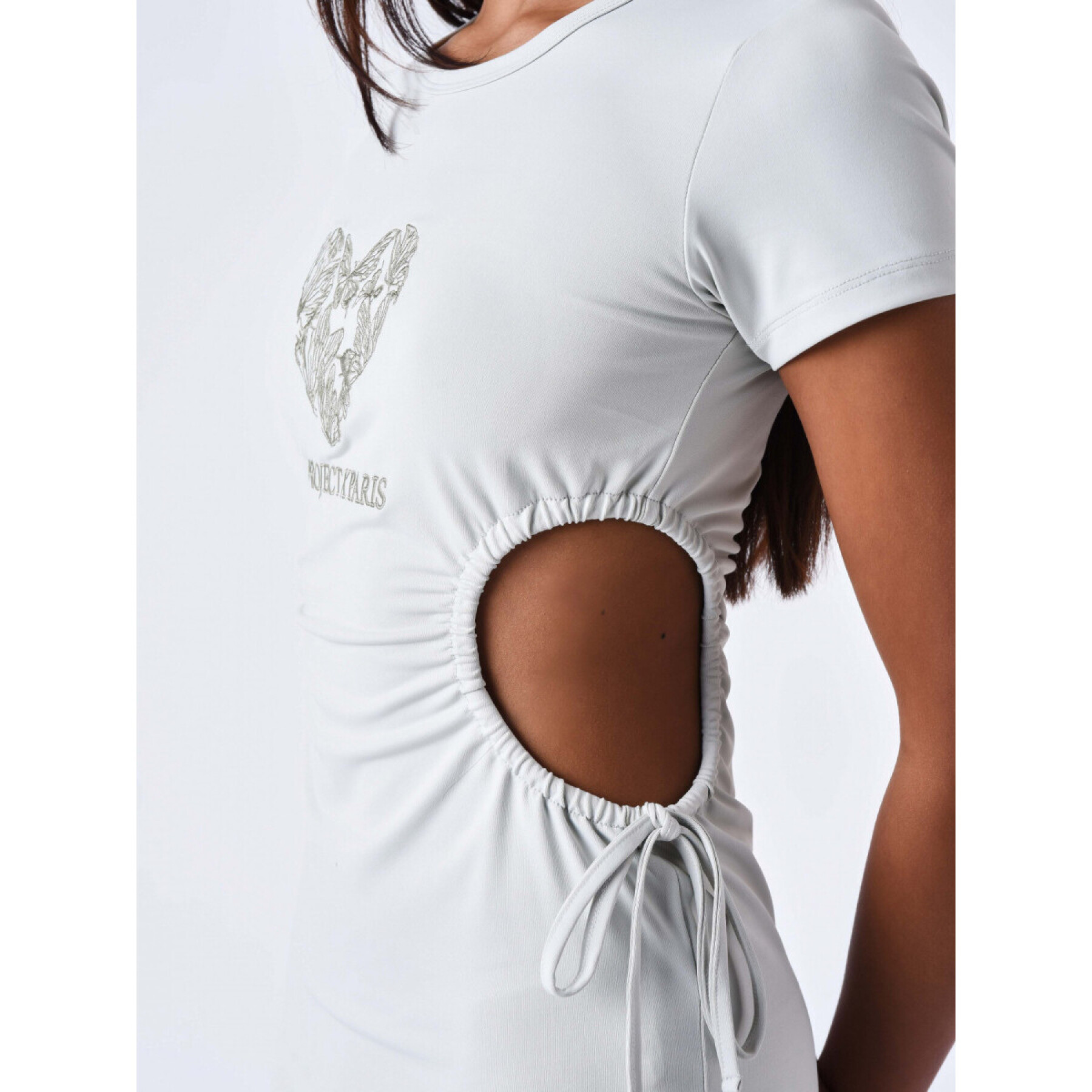 T-Shirt-Kleid Schmetterling Frau Project X Paris