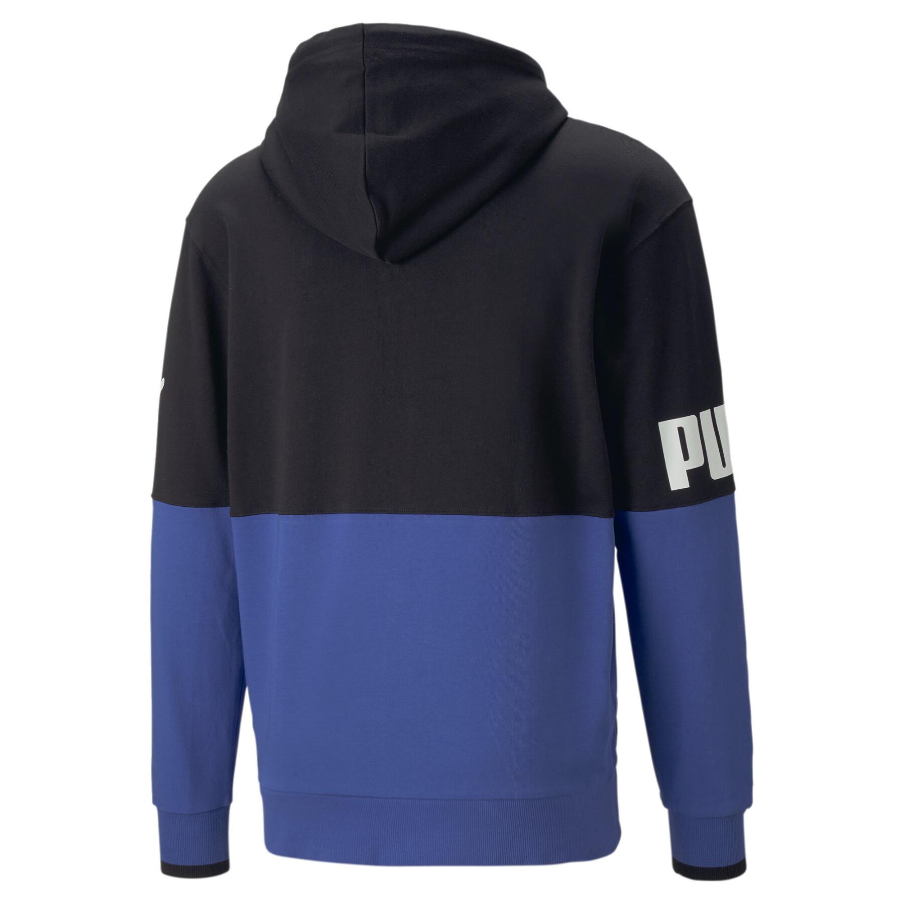 Sweatshirt Reißverschluss mit Kapuze Puma Power Colorblock