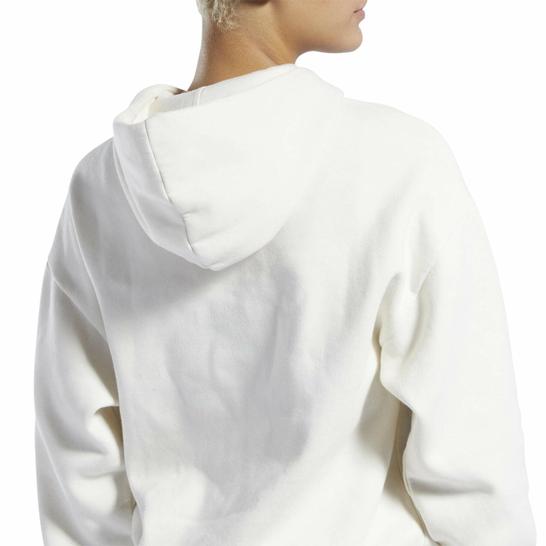 Damen-Kapuzensweatshirt aus natürlich gefärbtem Fleece Reebok Classics