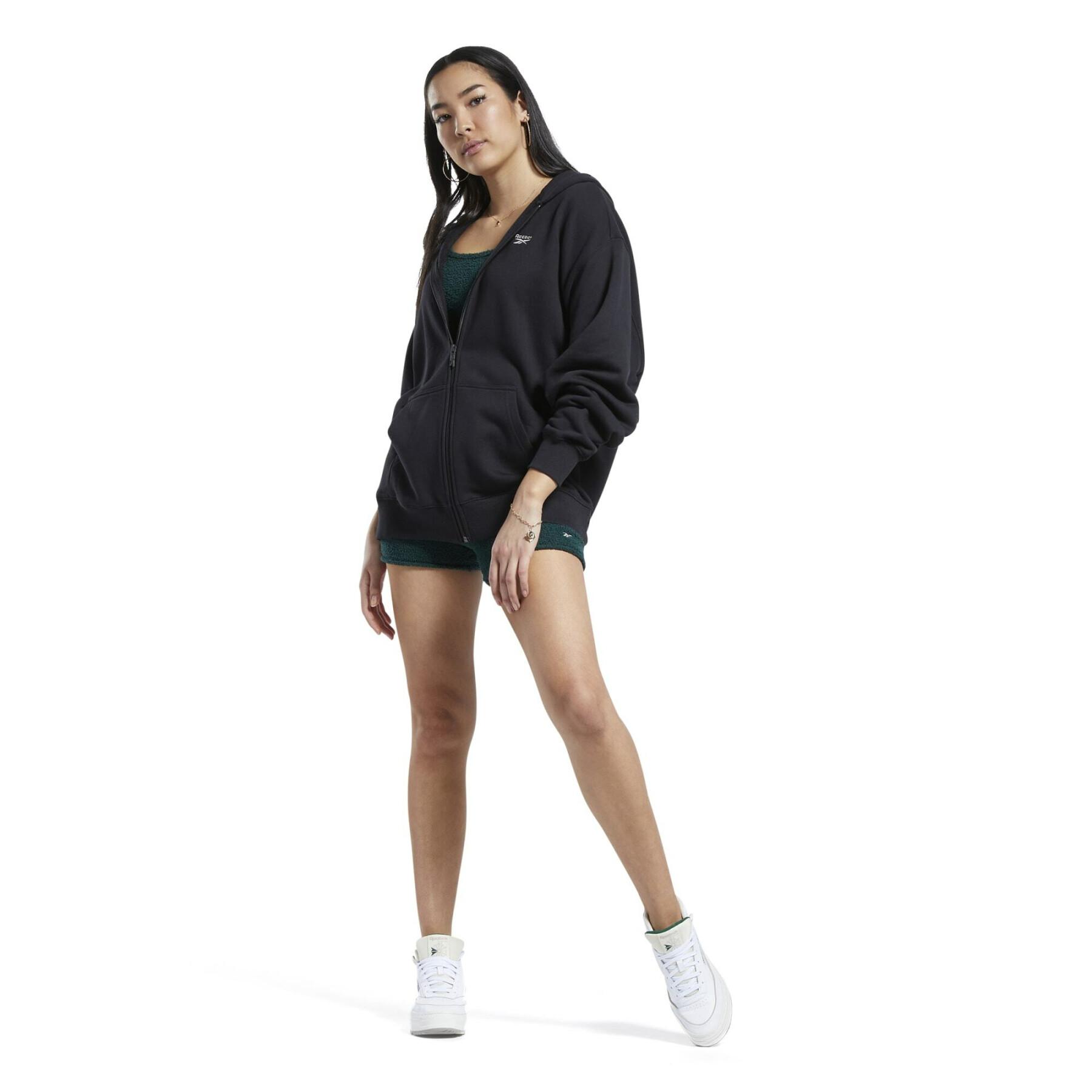 Oversize-Kapuzen-Sweatshirt mit Reißverschluss, Damen Reebok Classics