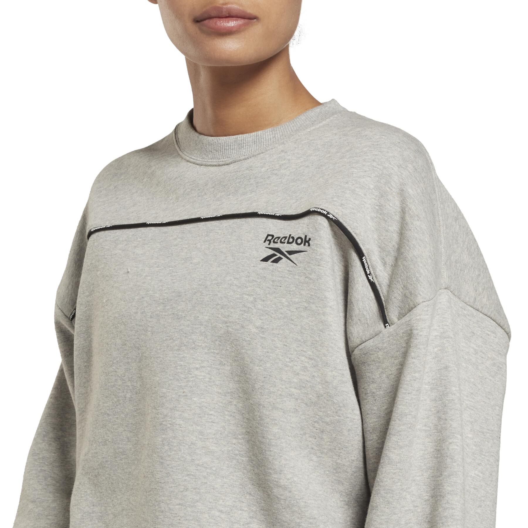 Sweatshirt mit Rundhalsausschnitt, Damen Reebok Piping Cozy