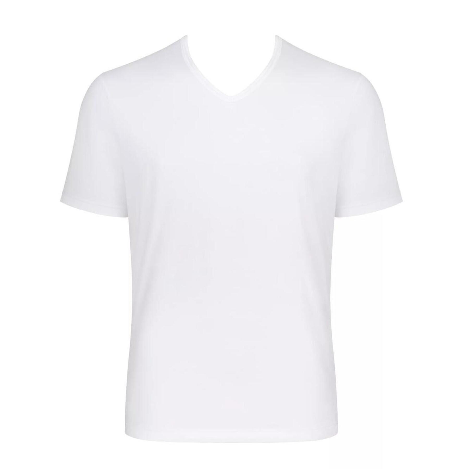 T-Shirt mit Kragen v Sloggi GO Regular