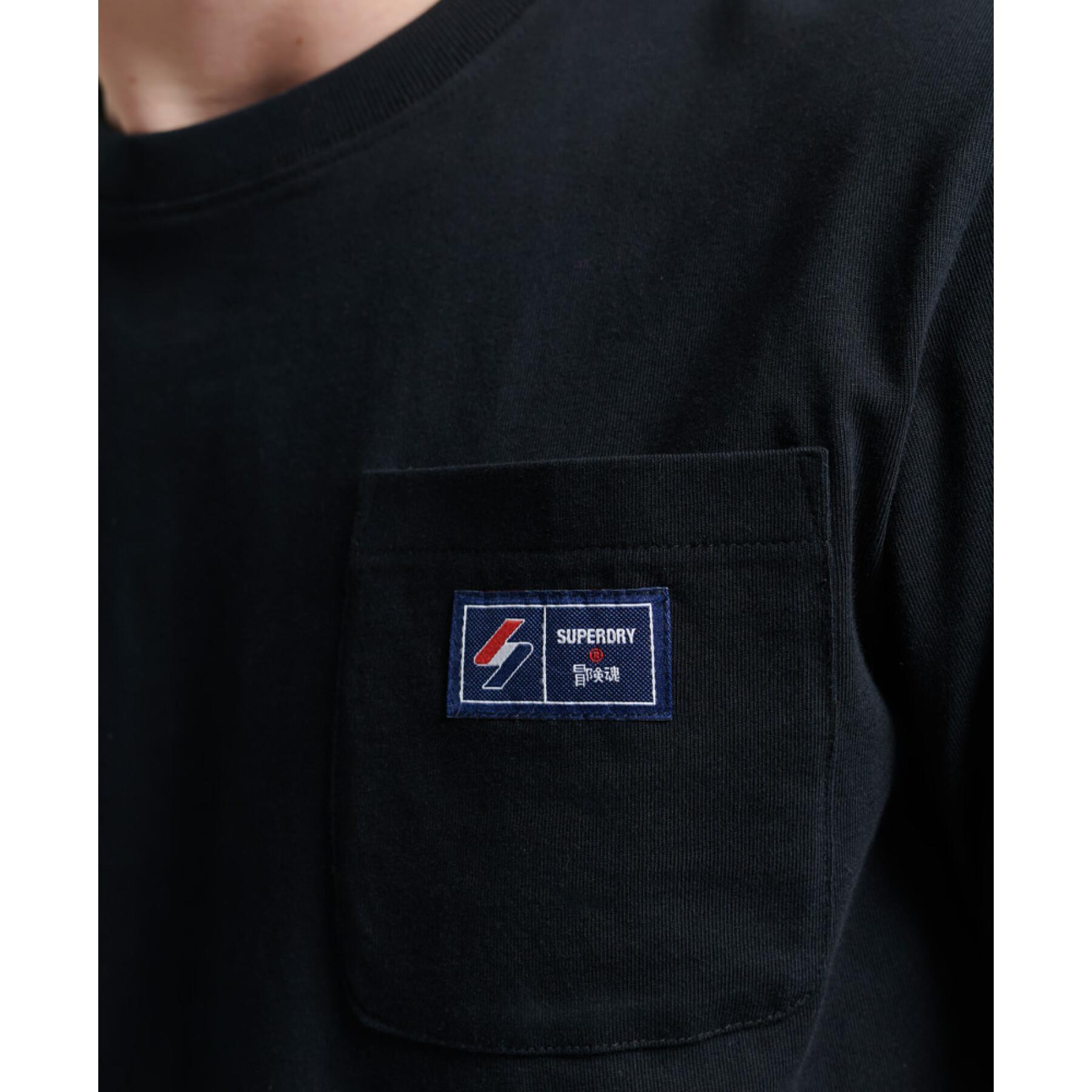 T-Shirt mit Tasche aus Bio-Baumwolle mit s-Logo Superdry