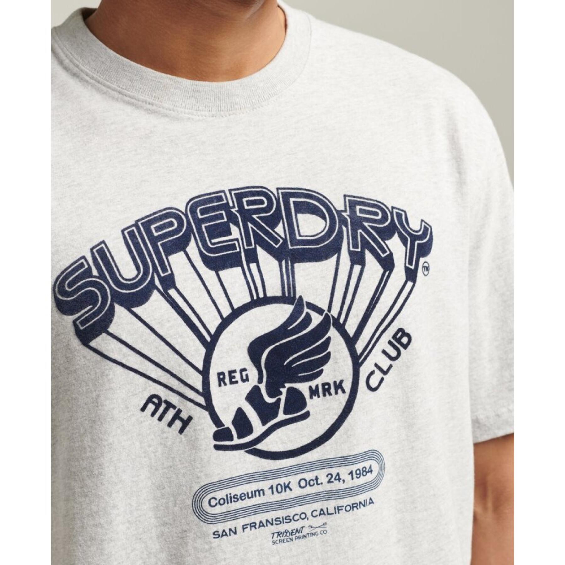 T-Shirt aus Bio-Baumwolle Superdry Vintage Athletic Club - T-Shirts &  Polohemden - Kleidung - Herren