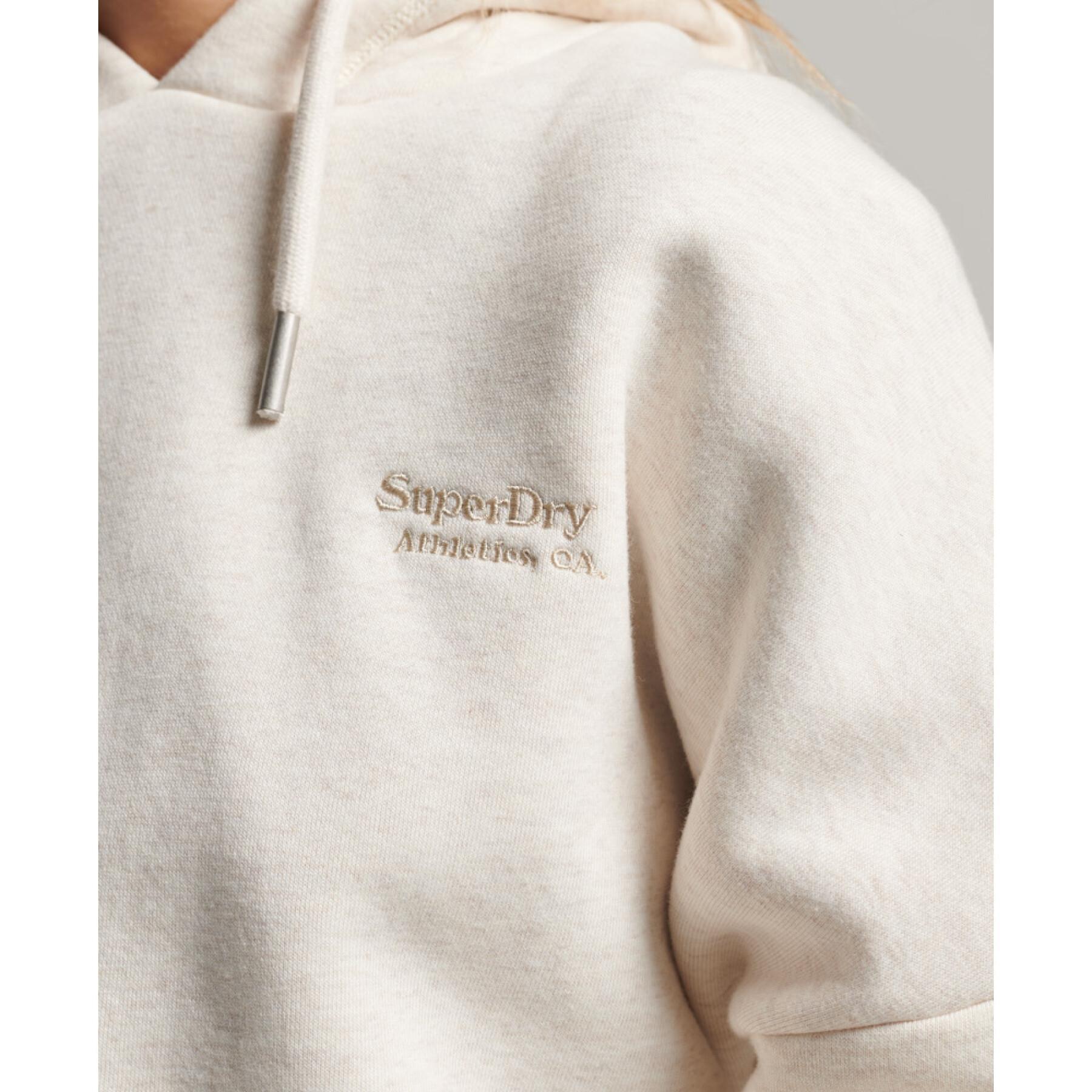Sweatshirt mit Kapuze court Damen Superdry Vintage Logo