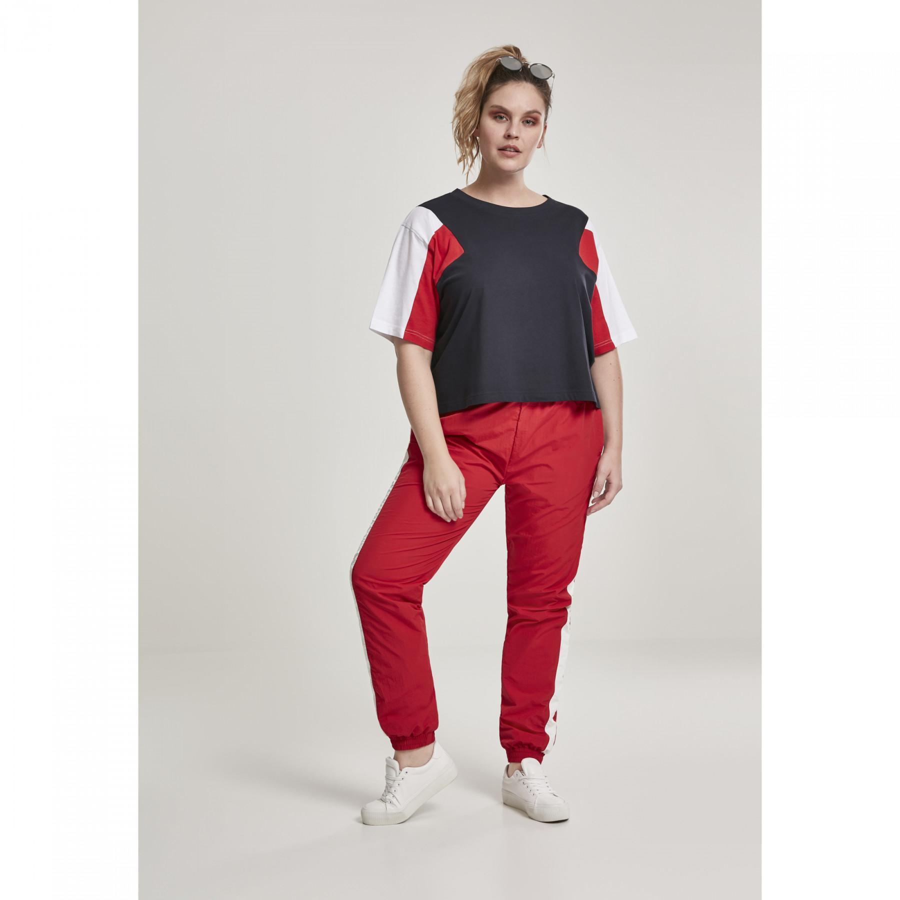 Damen Urban Classic 3-farbiges T-Shirt in Übergröße