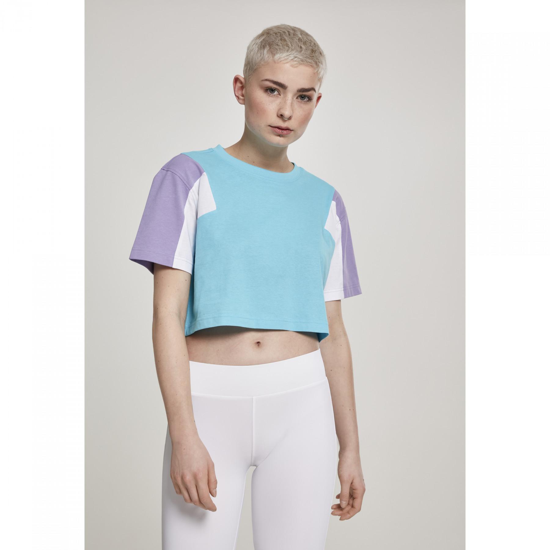 Damen Urban Classic 3-farbiges T-Shirt in Übergröße