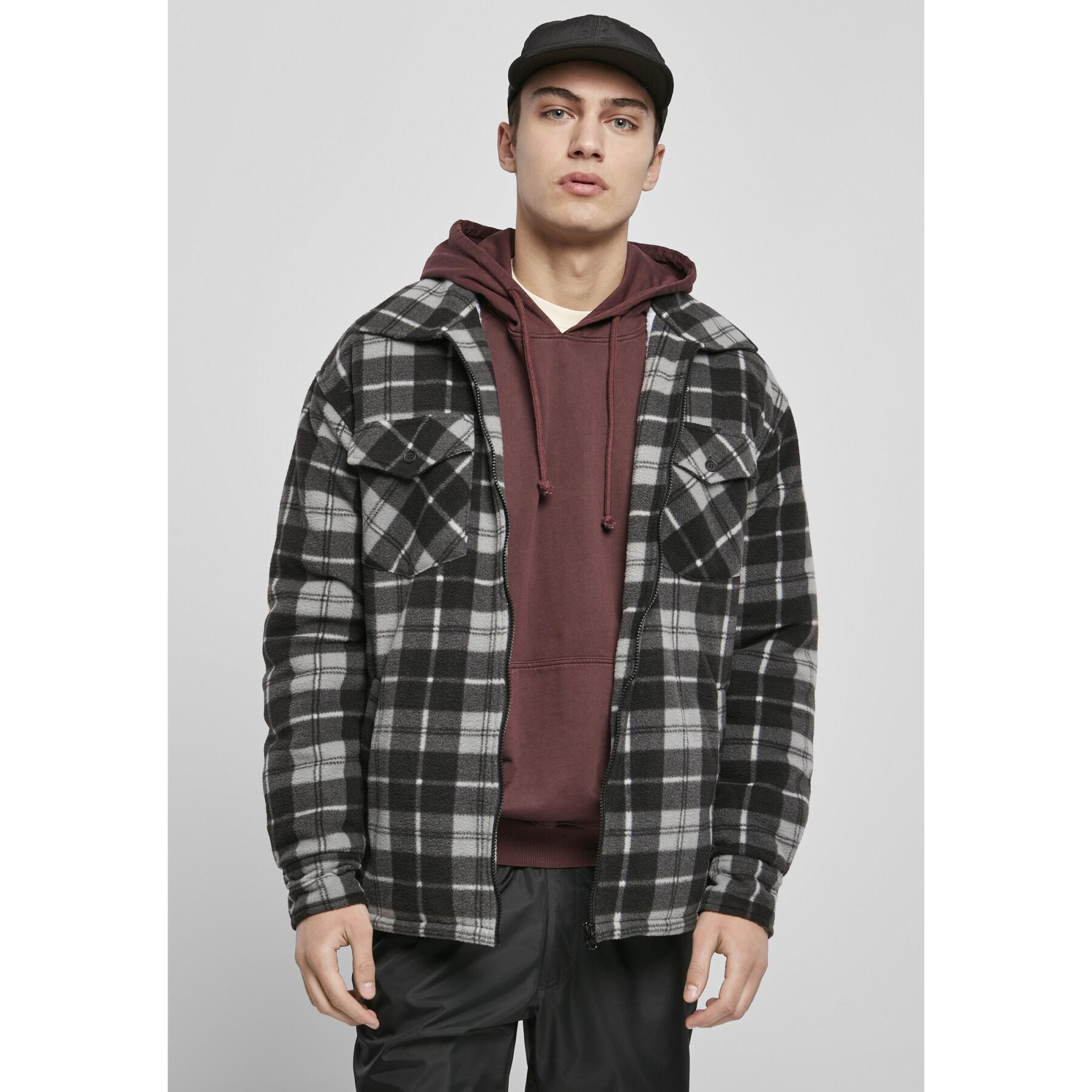Jacke Urban Classics plaid teddy lined-grandes tailles