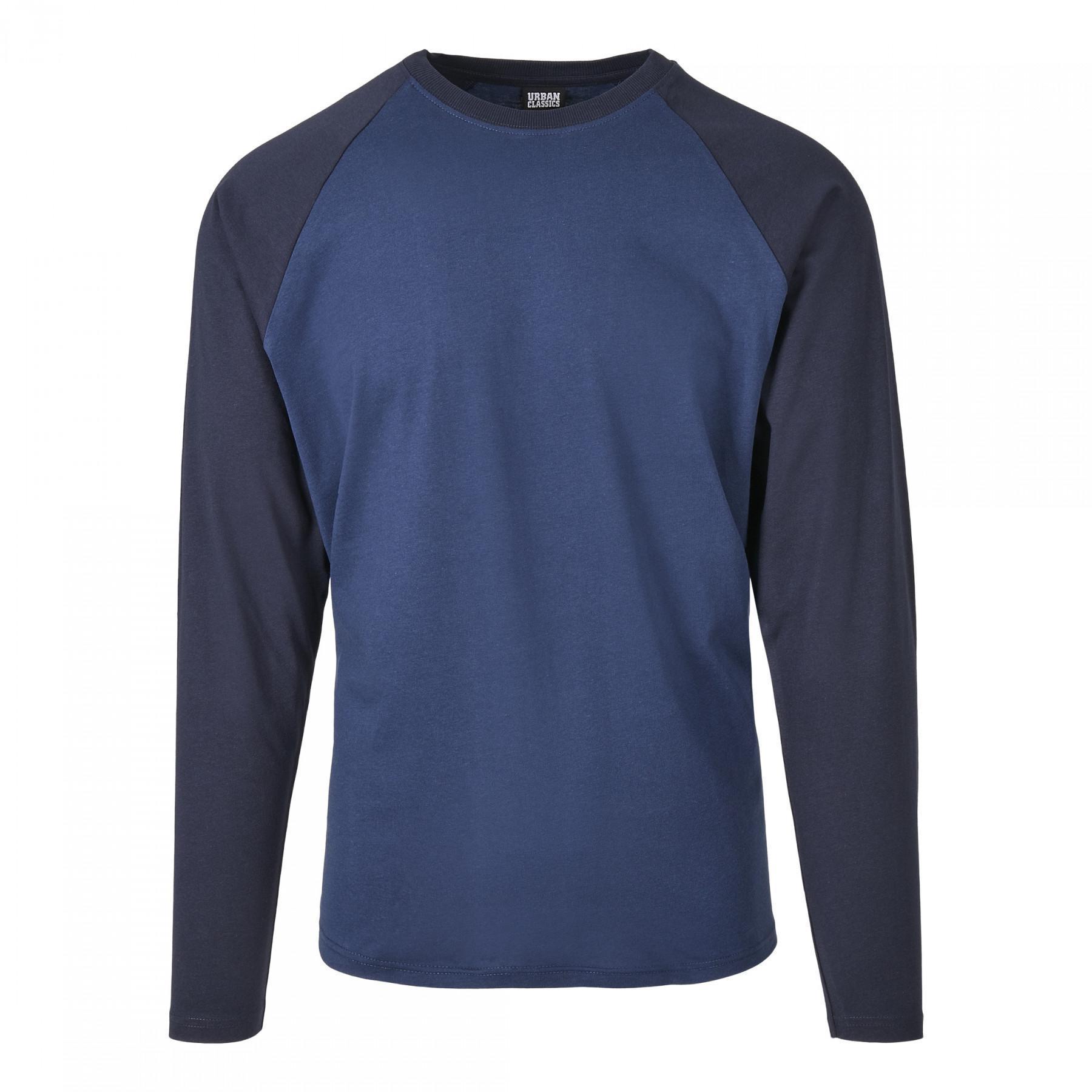 Langarm-T-Shirt Urban Classics raglan contrast (grandes tailles)