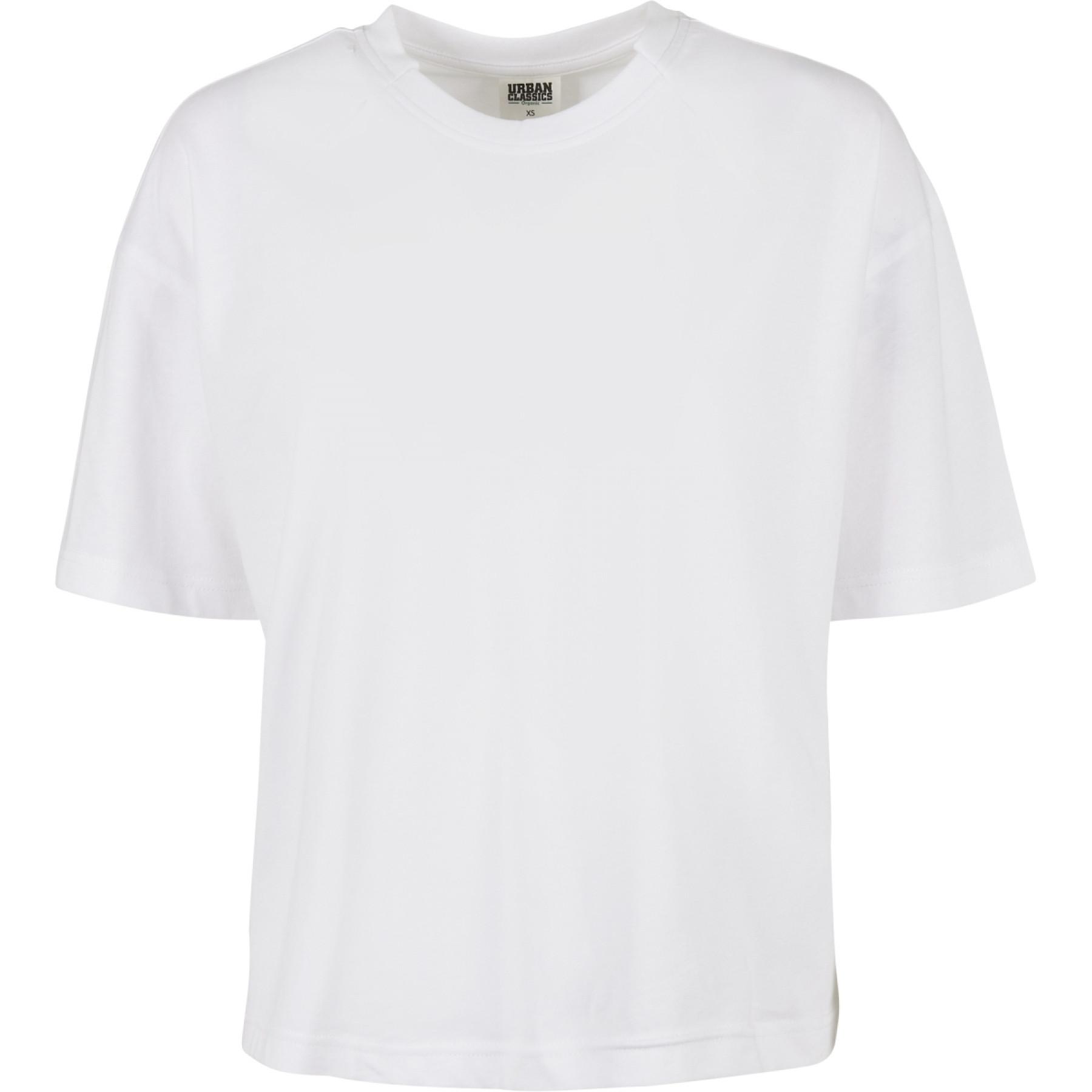 Damen-T-Shirt Urban Classics organic oversized pleat