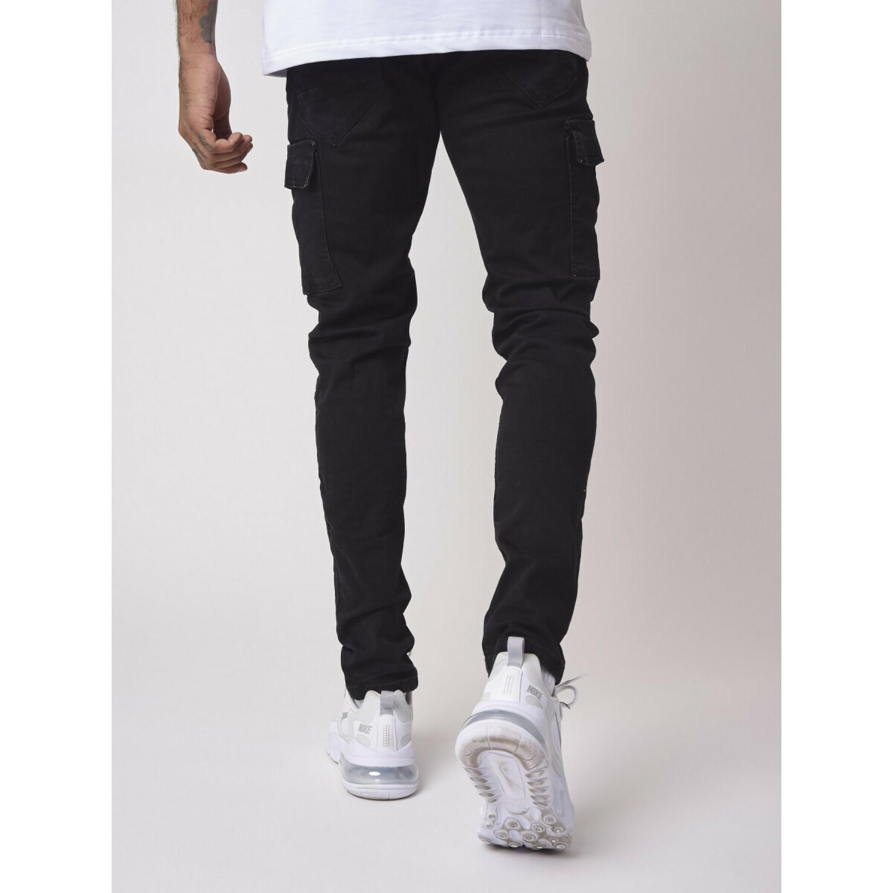 Slim Fit Jeans im Cargo-Stil Project X Paris