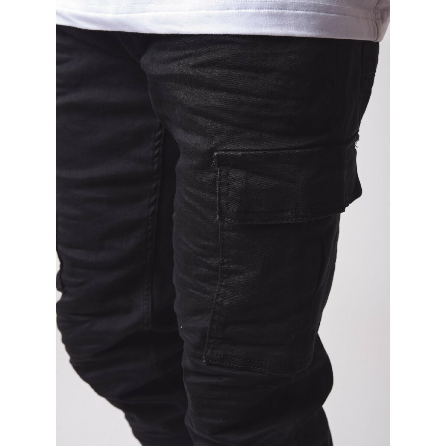 Slim Fit Jeans im Cargo-Stil Project X Paris
