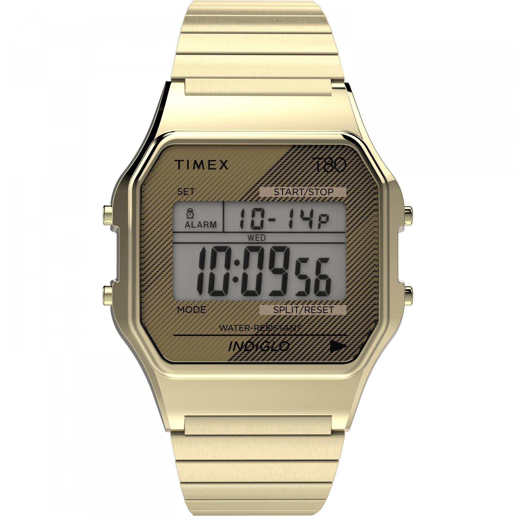 Siehe Timex T80 34 mm Bracelet extensible en acier inoxydable
