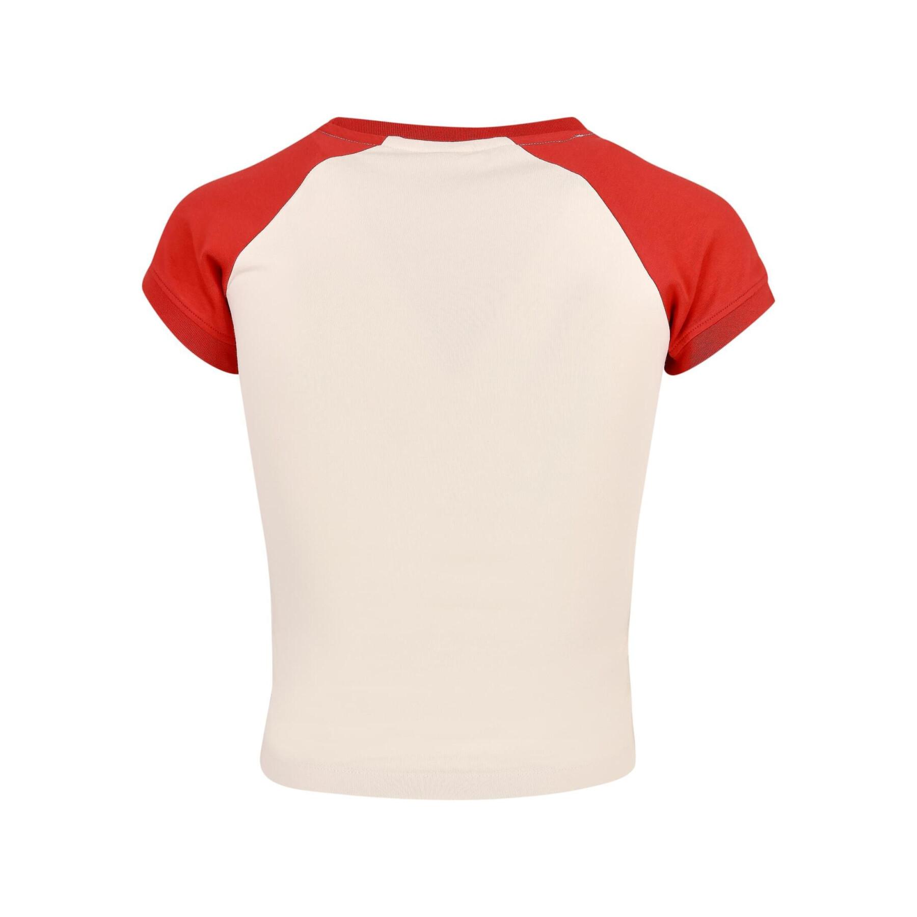 Retro-Baseball-T-Shirt für Frauen Urban Classics Organic Stretch GT