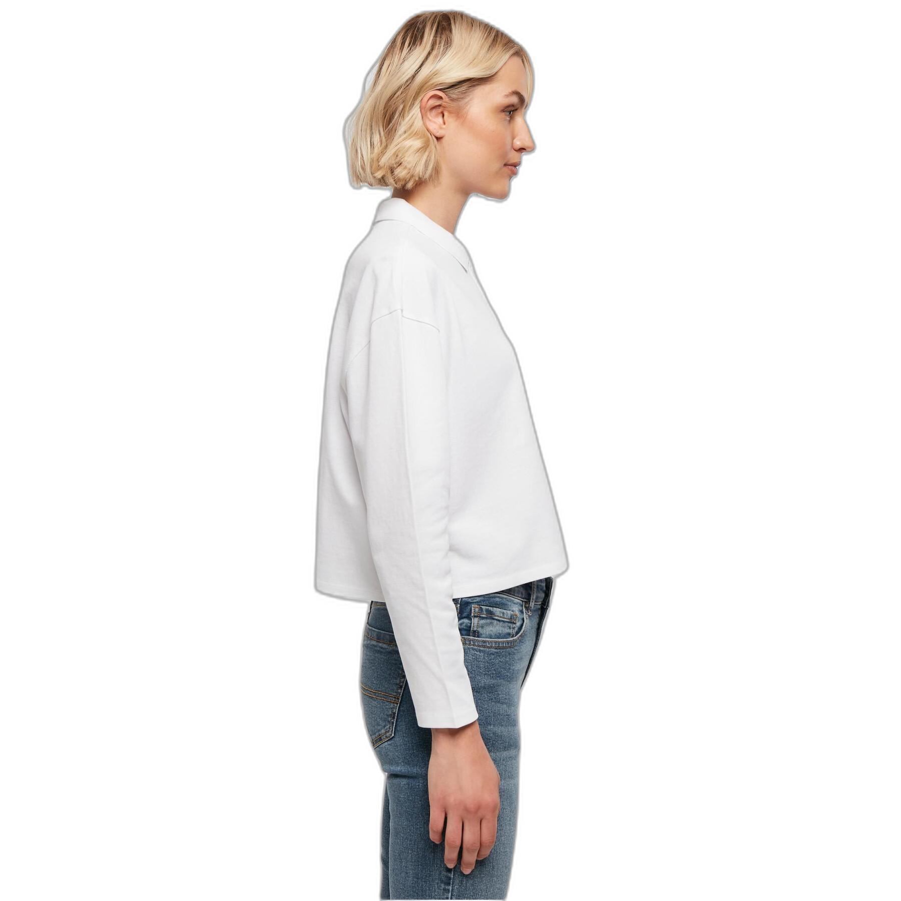 Polo-Shirt kurz Langarm Oversize Frau Urban Classics