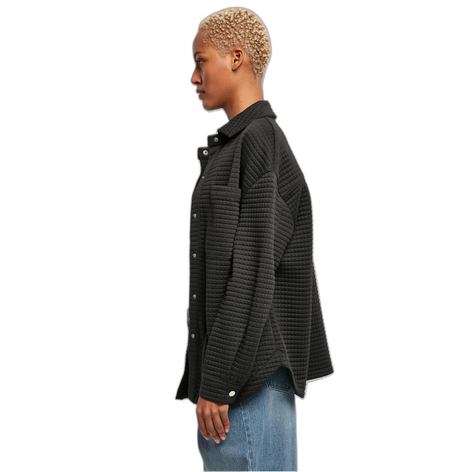 Wattiertes Fleece-Überhemd für Damen Urban Classics