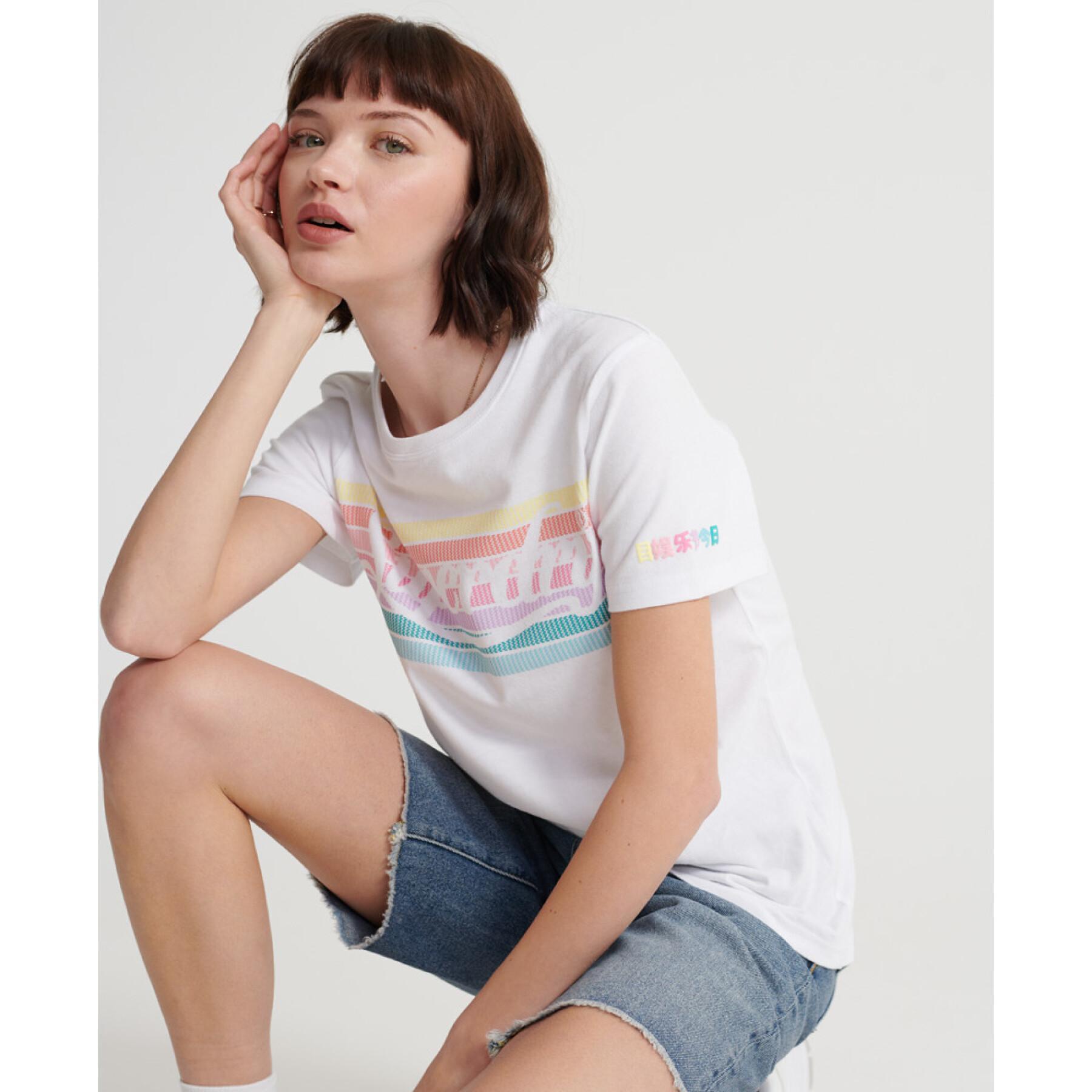 Frauen-T-Shirt Superdry Rainbow