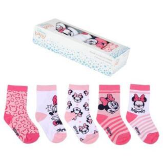 5er-Pack Baby-Socken für Mädchen Cerda Minnie