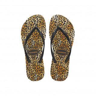 Damen-Flip-Flops Havaianas Slim Leopard
