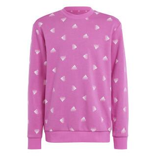 Sweatshirt aus Baumwolle mit Aufdruck, Mädchen adidas Brand Love