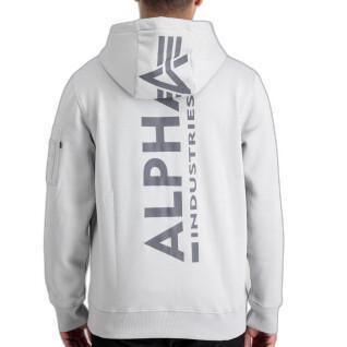 Kapuzenpullover auf dem Rücken bedruckt Alpha Industries