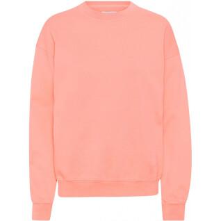 Sweatshirt mit Rundhalsausschnitt Colorful Standard Organic oversized bright coral