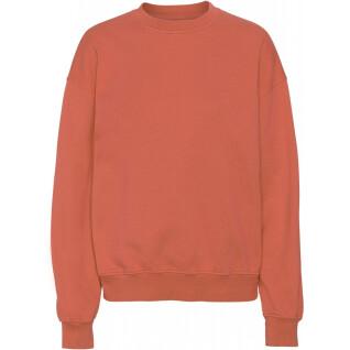 Sweatshirt mit Rundhalsausschnitt Colorful Standard Organic oversized dark amber