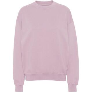 Sweatshirt mit Rundhalsausschnitt Colorful Standard Organic oversized faded pink