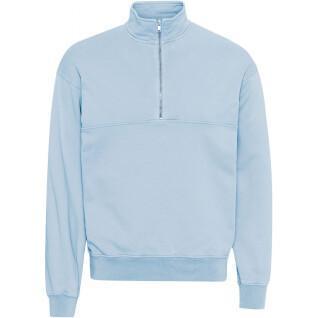 Sweatshirt 1/4 Reißverschluss Colorful Standard Organic polar blue