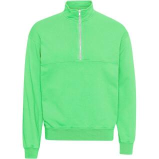 Sweatshirt 1/4 Reißverschluss Colorful Standard Organic spring green