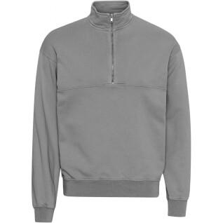 Sweatshirt 1/4 Reißverschluss Colorful Standard Organic storm grey