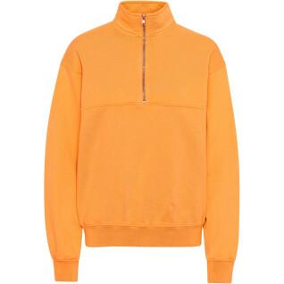 Sweatshirt 1/4 Reißverschluss Colorful Standard Organic sunny orange
