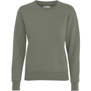 Pullover mit Rundhalsausschnitt Frau Colorful Standard Classic Organic dusty olive