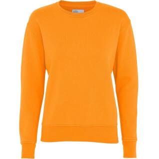 Pullover mit Rundhalsausschnitt Frau Colorful Standard Classic Organic sunny orange