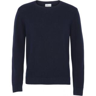 Pullover mit Rundhalsausschnitt aus Wolle Colorful Standard Classic Merino navy blue