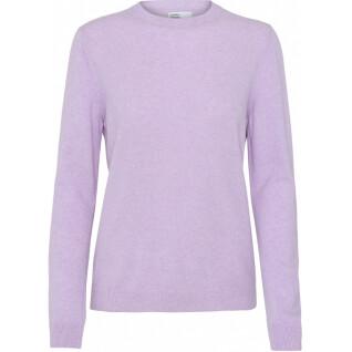 Pullover mit Rundhalsausschnitt aus Wolle, Frau Colorful Standard light merino soft lavender