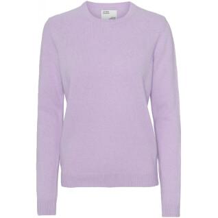 Pullover mit Rundhalsausschnitt aus Wolle, Frau Colorful Standard Classic Merino soft lavender