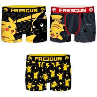 3er-Set Boxershorts für Kinder Freegun Pokémon