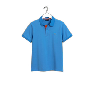 Polo-Shirt aus Baumwollpiqué mit kontrastierendem Kragen Gant Rugger