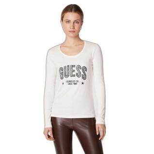 T-Shirt mit Rundhalsausschnitt und langen Ärmeln, Frau Guess Mirela