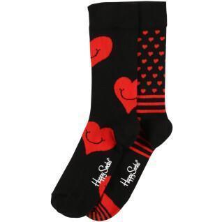 Geschenkset mit 2 Paar Socken Happy Socks I Heart You