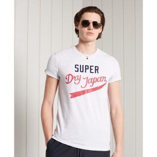 Leichtes T-Shirt mit Muster Superdry Collegiate