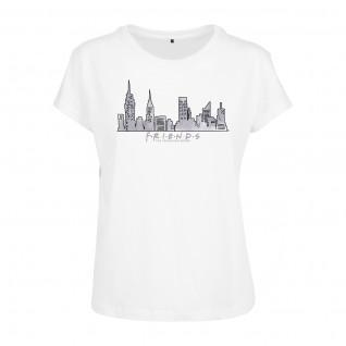 Damen-T-Shirt Urban Classics friends skyline box