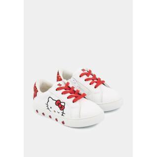 Sneakers für Mädchen Bons Baisers de Paname Mini Simone Hello Kitty - Glitter Rouge