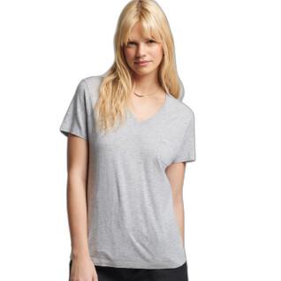 T-Shirt mit V-Ausschnitt aus Bio-Baumwolle, Damen Superdry