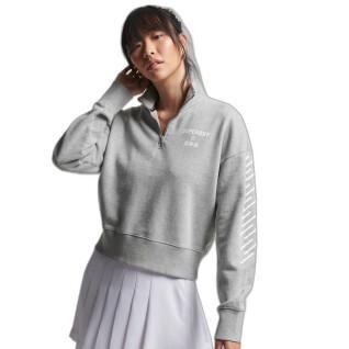 Sweatshirt mit halbem Reißverschluss für Frauen Superdry Code Core